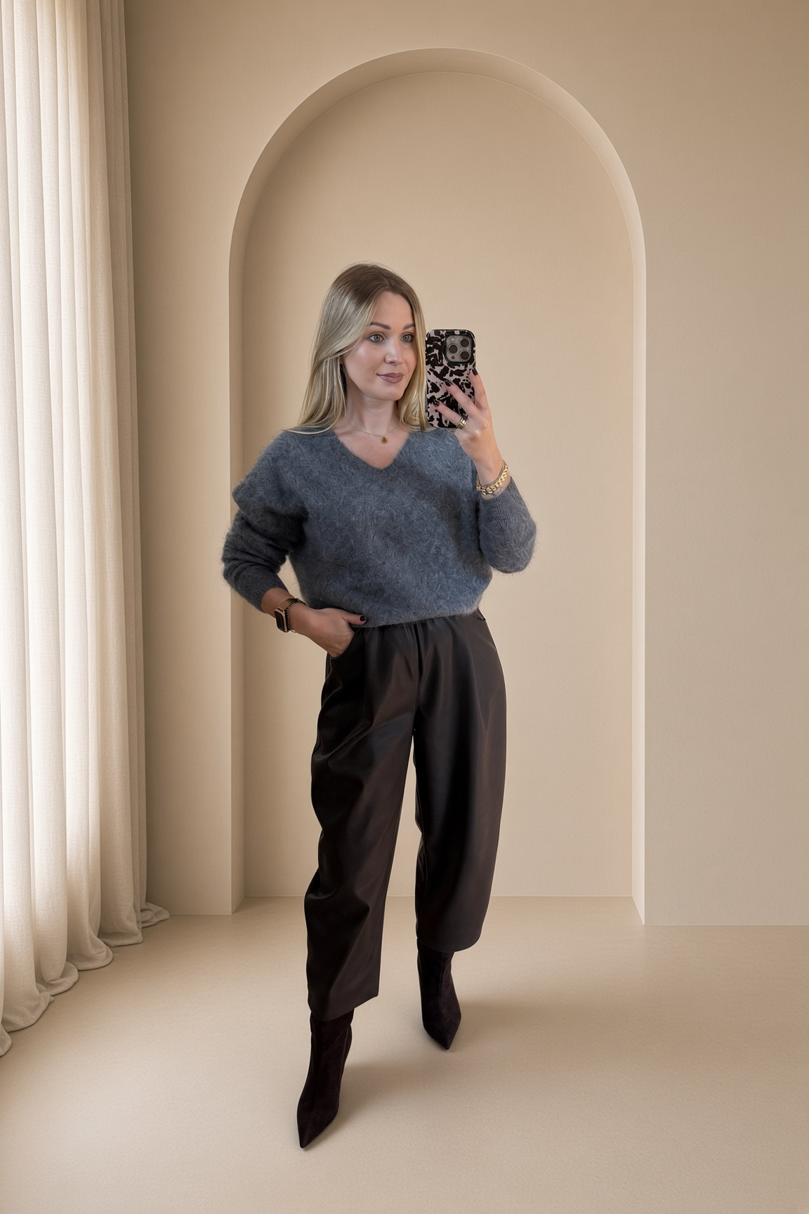 Sweter z wełny merino