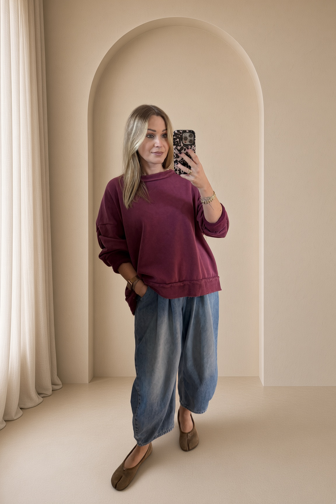 Bluza zdekatyzowanej bawełny